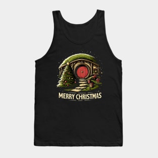 Merry Christmas - Festive Round Door - Fantasy Christmas Tank Top